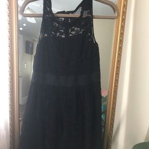 black lace dress